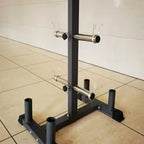 Heavy-Duty 3-Tier Olympic Weight Plate & Barbell Rack