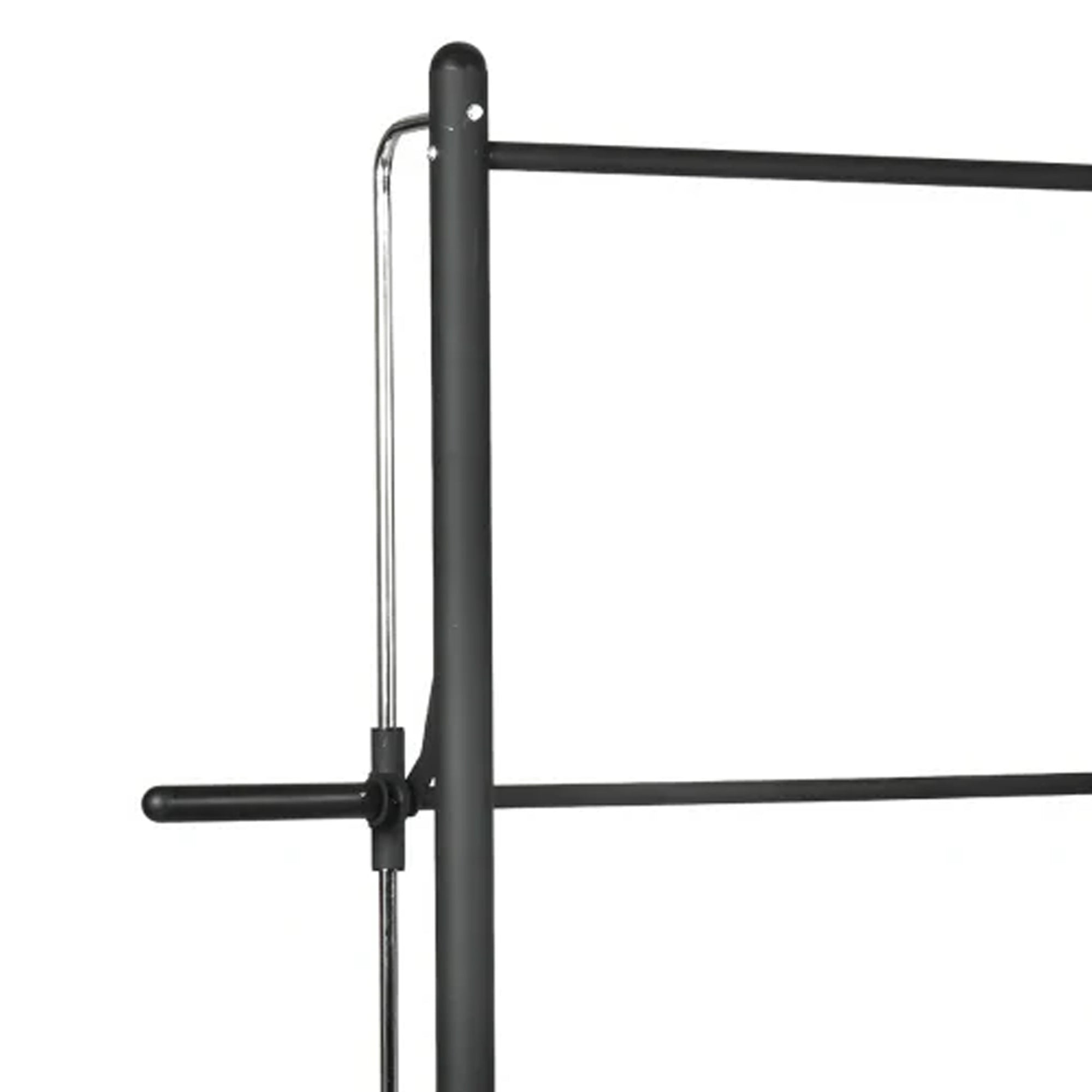 Black metal gate on a white background