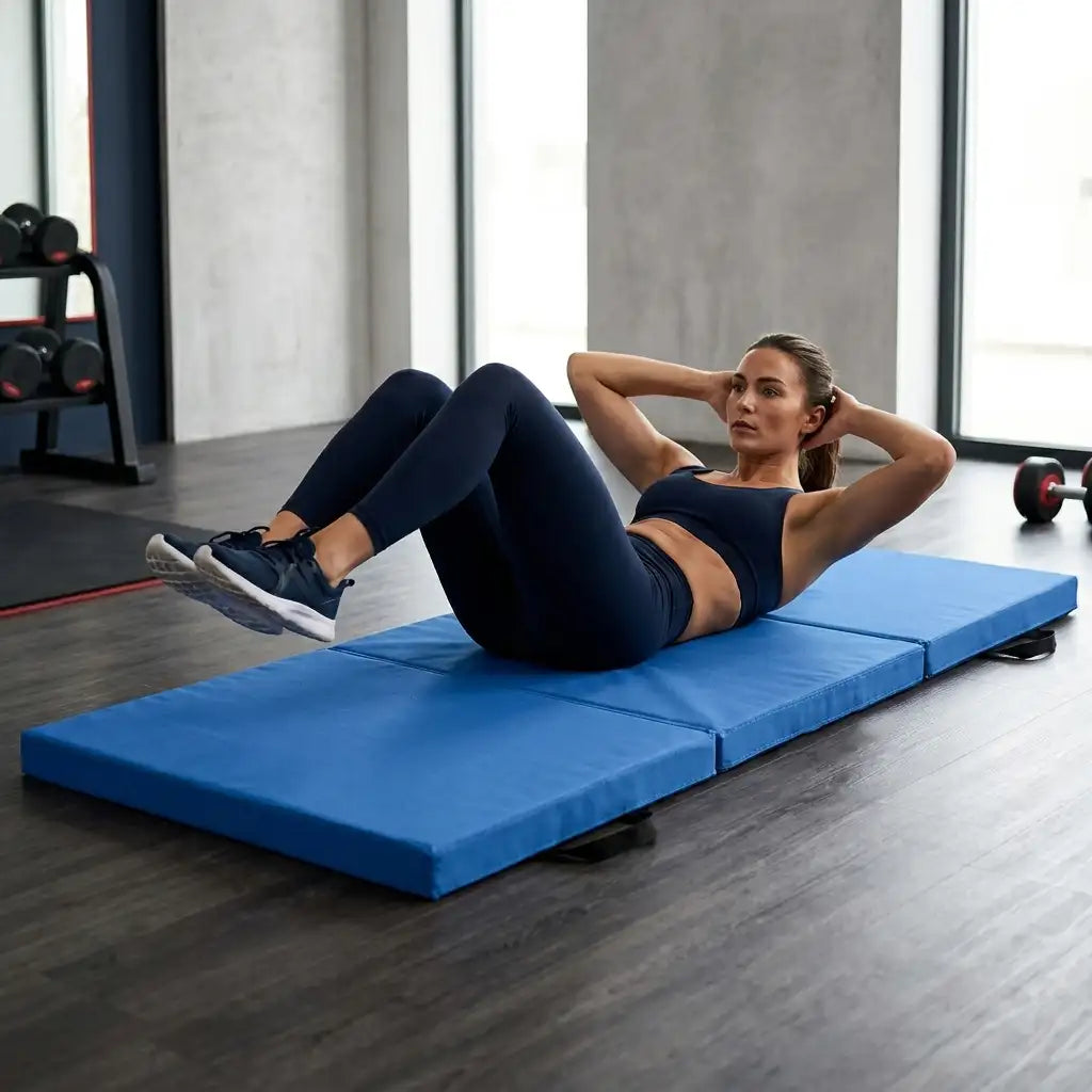 Tri Fold Gym Mat with 5cm Thick Foam
