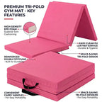 Tri Fold Gym Mat with 5cm Thick Foam