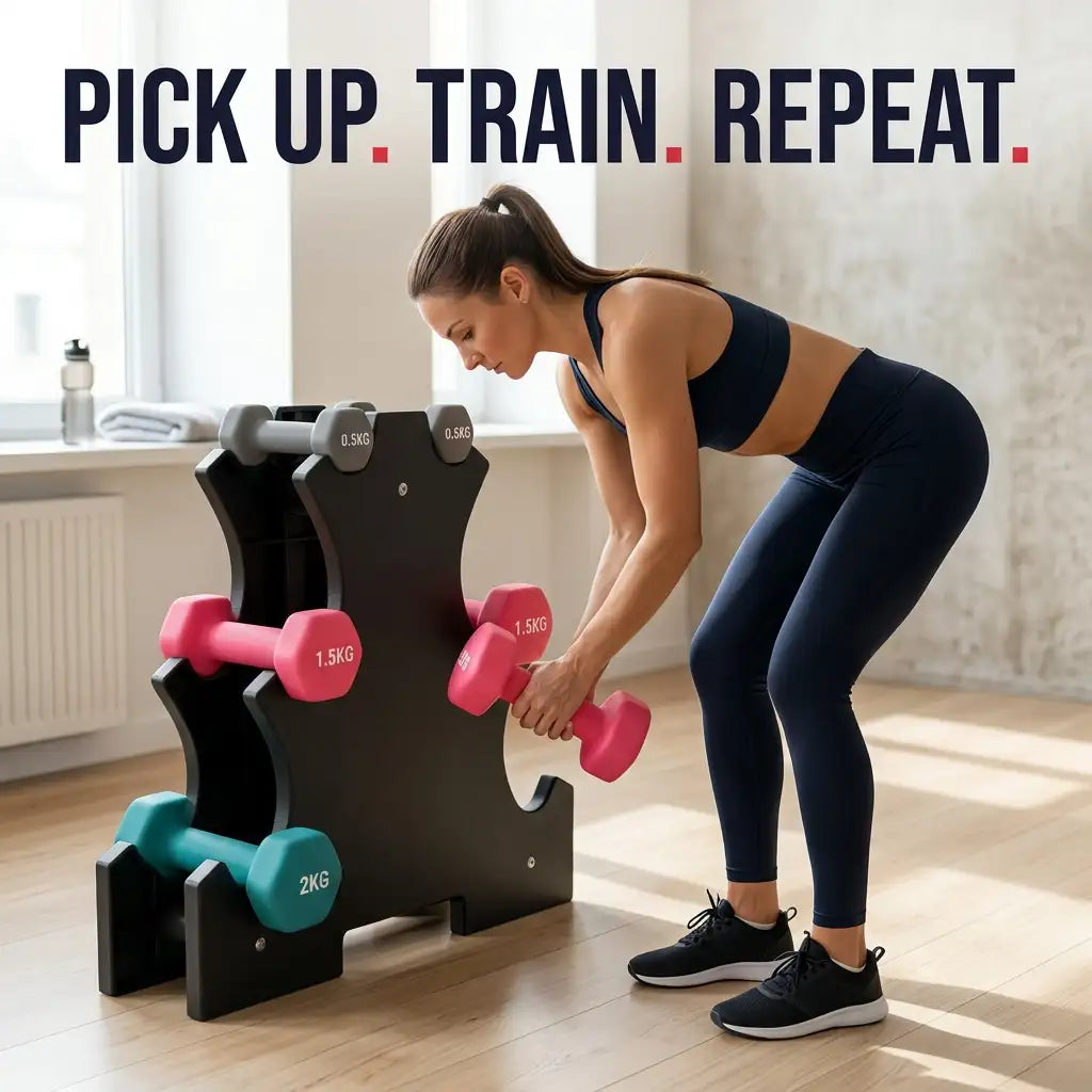 Neoprene Dumbbell Tree Storage Rack