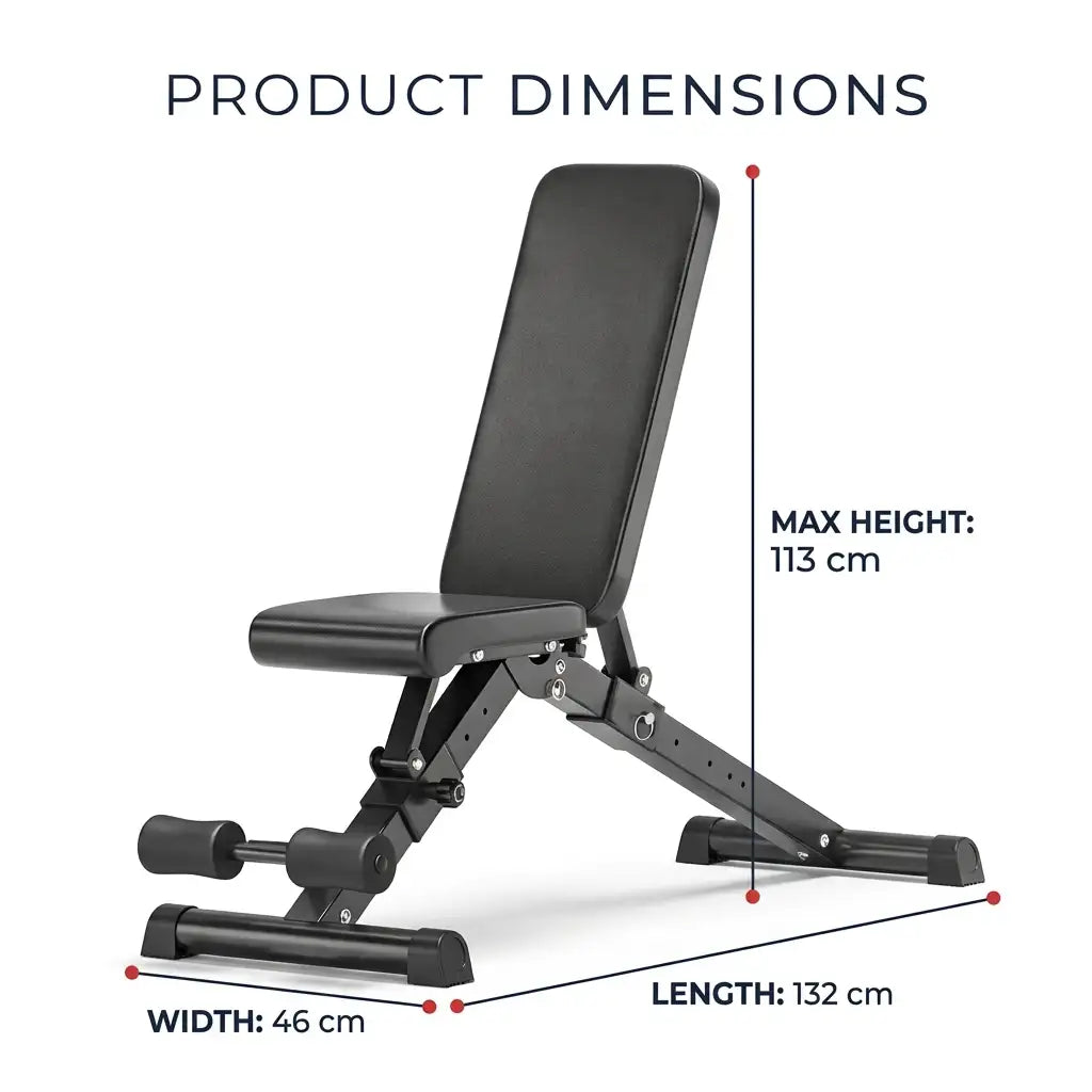 Adjustable Weight Bench with 250kg Weight Capacity