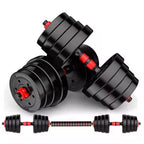 Adjustable Dumbbell & Barbell Set 20–30kg for Home Gym