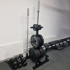 Heavy-Duty 3-Tier Olympic Weight Plate & Barbell Rack