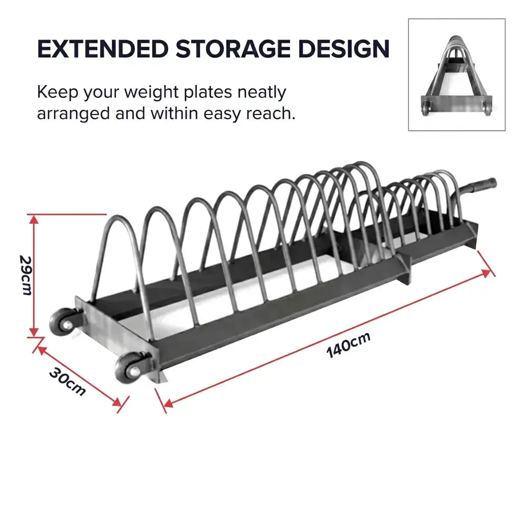 Extended Weight Plate Storage Rack