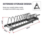 Extended Weight Plate Storage Rack