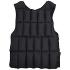 Adjustable weighted vest in black color with visible weight compartments.