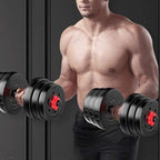 Adjustable Dumbbell & Barbell Set 20–30kg for Home Gym