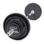 Premium Olympic 2" Barbell with Spring Collars for Training
