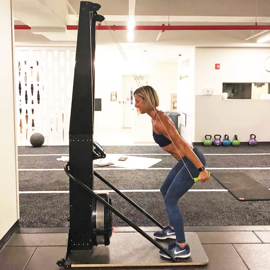 Ski Exercise Machine - Full-Body Cardio & Strength Trainer - Nordic Skiing Simulator with LED Monitor - Low-Impact Home Fitness Equipment - Adjustable Resistance - Cross Training Elliptical Design