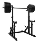 Heavy-Duty Adjustable Squat & Bench Press Rack with Dip Bars