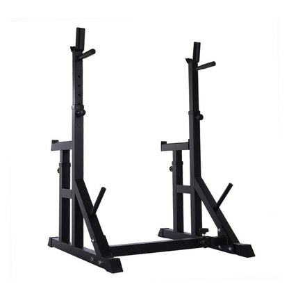 Heavy-Duty Adjustable Squat and Bench Press Rack  - Professional Strength Training Station with 400kg Weight Capacity, Integrated Dip Handles - Versatile Multi-Function Home Gym Equipment for Serious