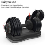 32.5kg Adjustable 12-in-1 Dumbbell for Home Strength Training