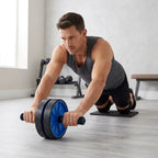 Double-Wheel Ab Roller with Knee Pad