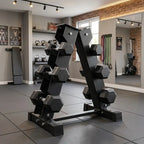 Hex Dumbbell Tier & Layer Storage Racks