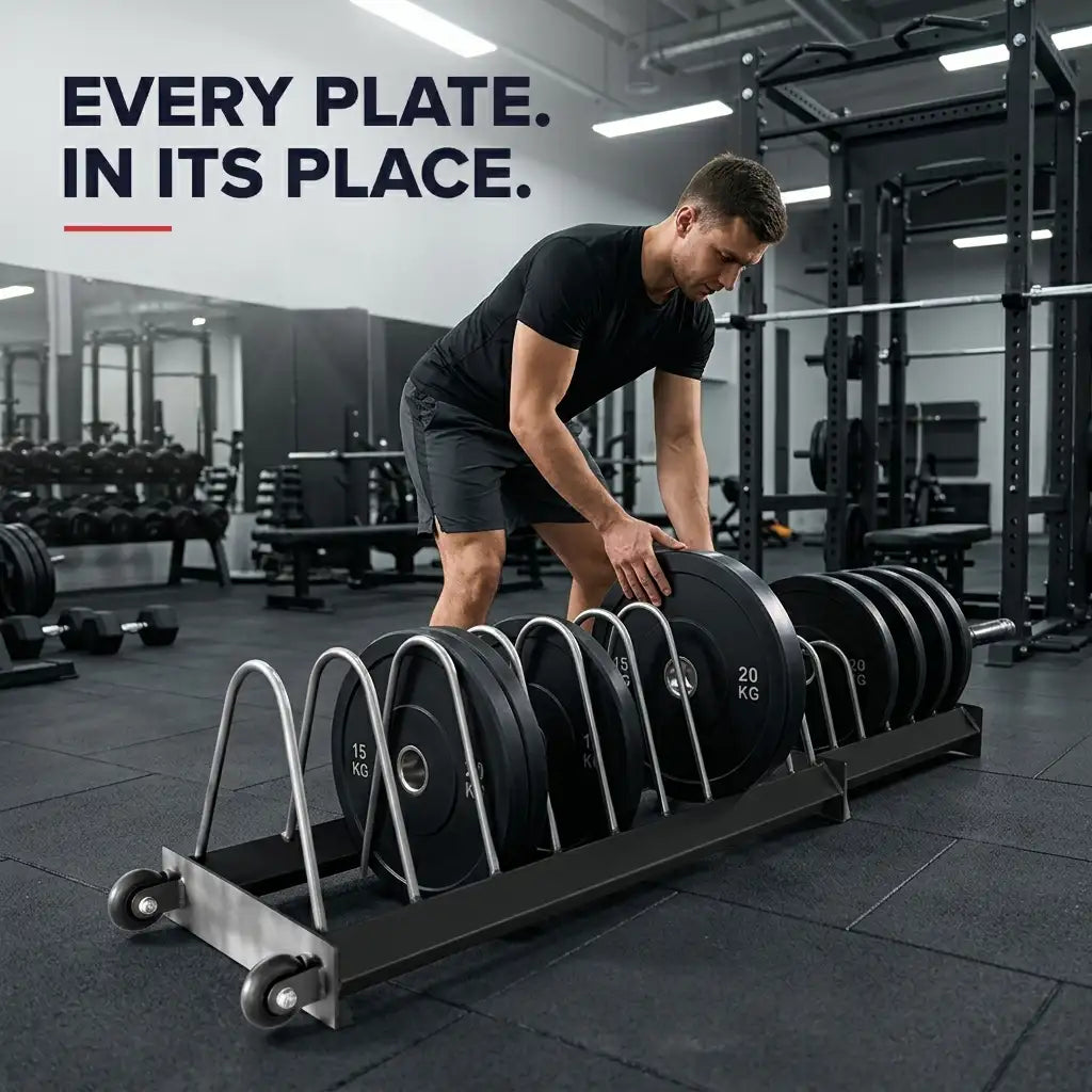 Extended Weight Plate Storage Rack