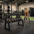 Commercial 2-Tier Kettlebell Rack