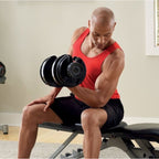 24kg Adjustable 15-in-1 Dumbbell for Home Strength Training