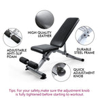 RitFit Adjustable/Foldable Utility Weight Bench