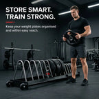 Extended Weight Plate Storage Rack