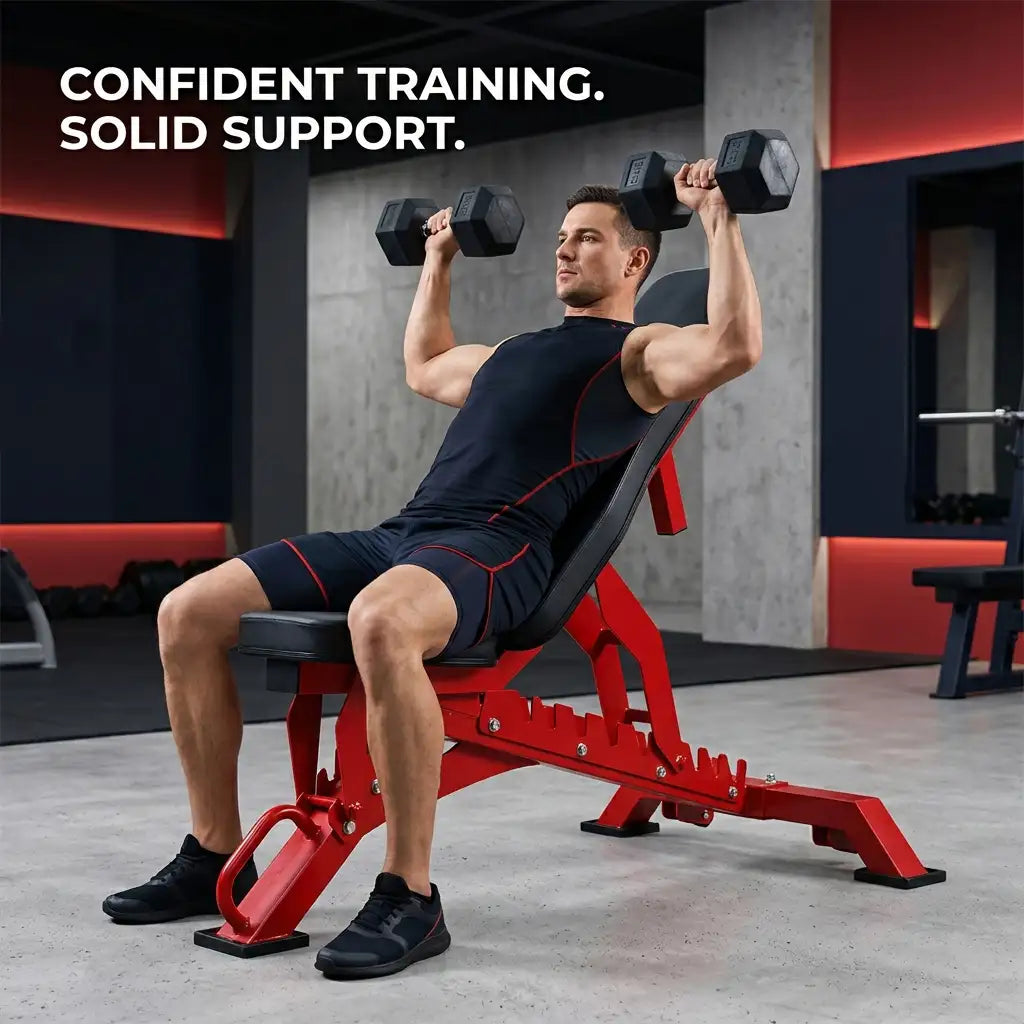 Solid Support Hex Dumbbells