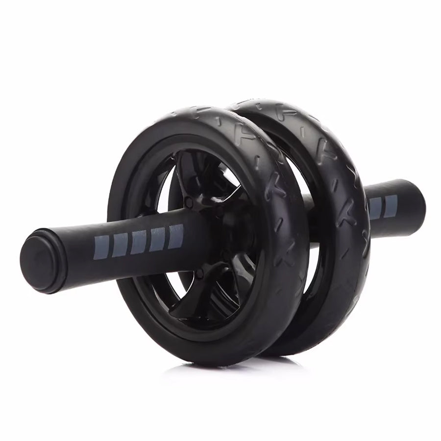 Advanced Double-Wheel Ab Roller with Knee Pad - Rebound Design for Core Training - High-Density Knee Mat Included - Silent Non-Slip Wheels with Ergonomic Handles - Complete Core Workout Solution