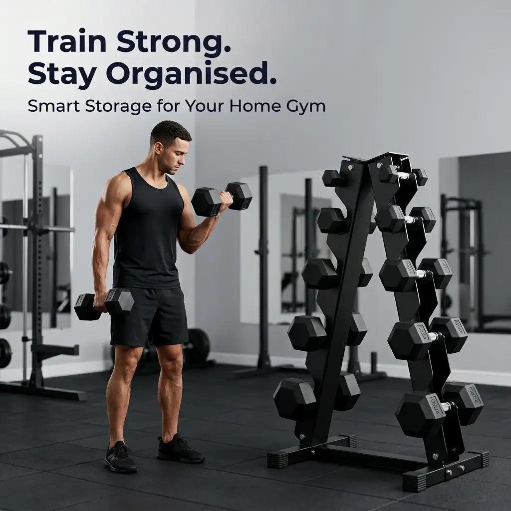 Hex Dumbbell Tier & Layer Storage Racks
