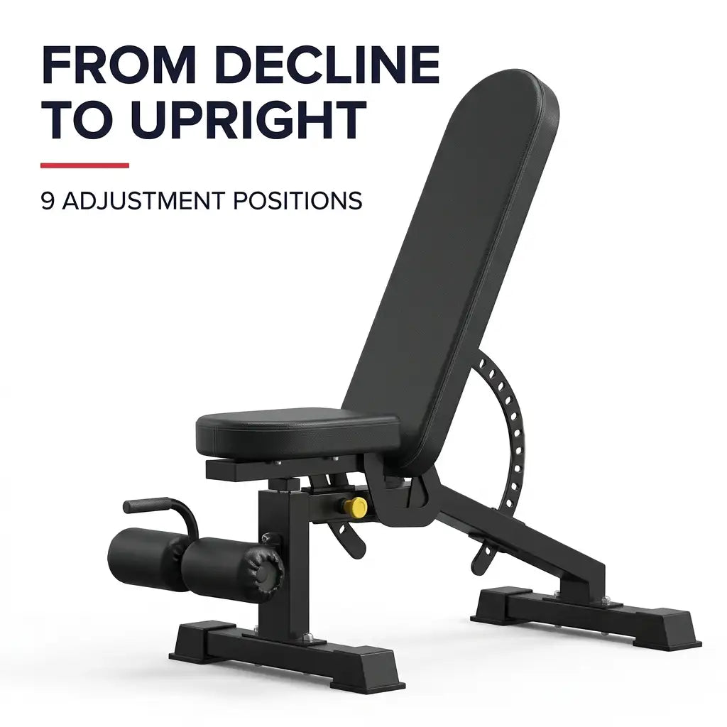 Adjustable Weight Bench with 9 Positions