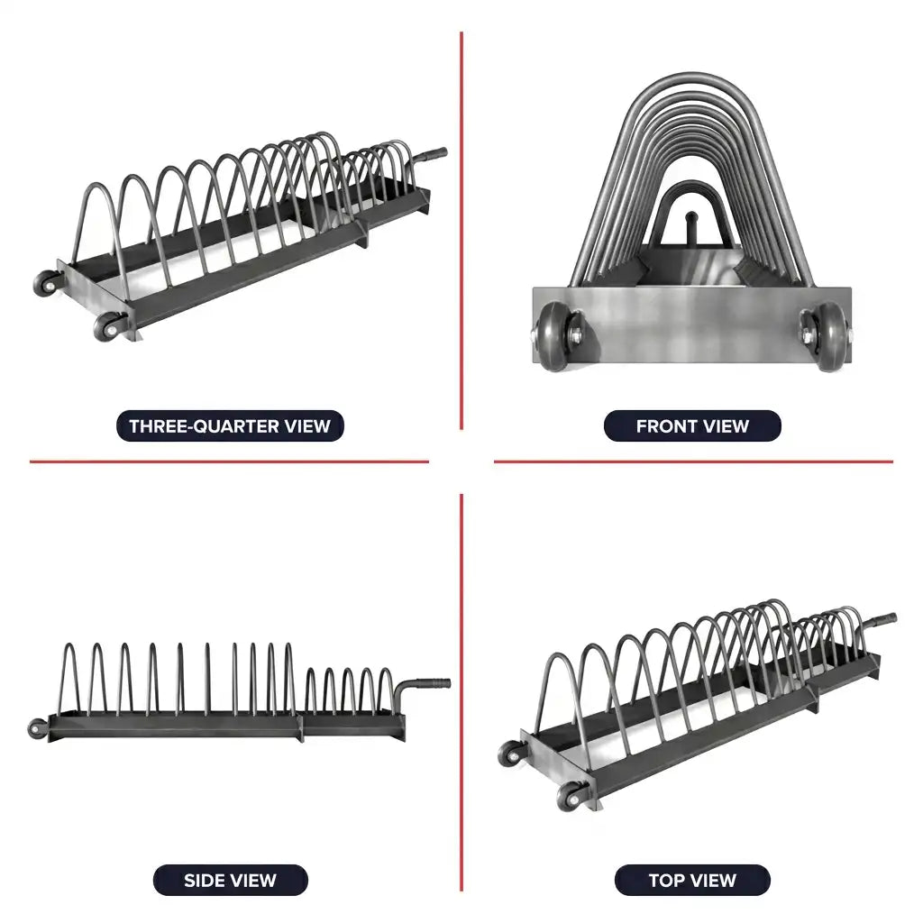 Extended Weight Plate Storage Rack