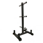 Heavy-Duty 3-Tier Olympic Weight Plate & Barbell Rack