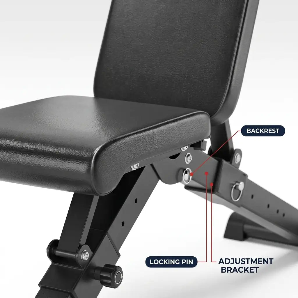 Adjustable Weight Bench with 250kg Weight Capacity