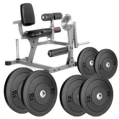 Professional Leg Extension & Curl Machine - Dual Function Home Gym Equipment - Adjustable Seated Lower Body Trainer for Quad & Hamstring Development - Commercial Grade Steel Frame with Padded Comfort
