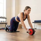 Double-Wheel Ab Roller with Knee Pad
