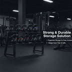 Commercial 2-Tier Kettlebell Rack