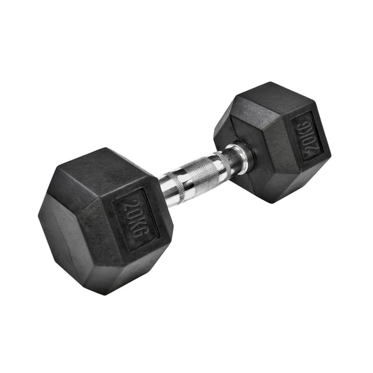 Premium Rubber-Coated Hex Dumbbells - Professional Grade Anti-Roll Design for Home and Commercial Strength Training 2.5kg-60kg
