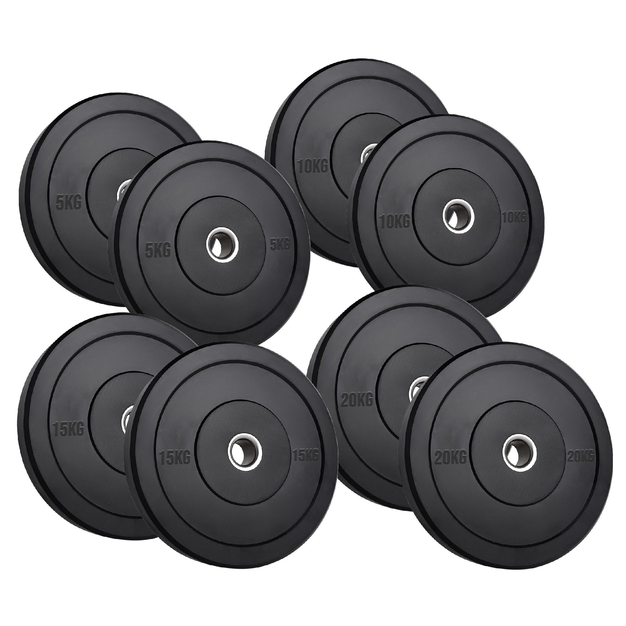Olympic Bumper Plates with Stainless Steel Insert for Gym