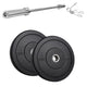 2 x 15kg / With 4ft Barbell & Clips