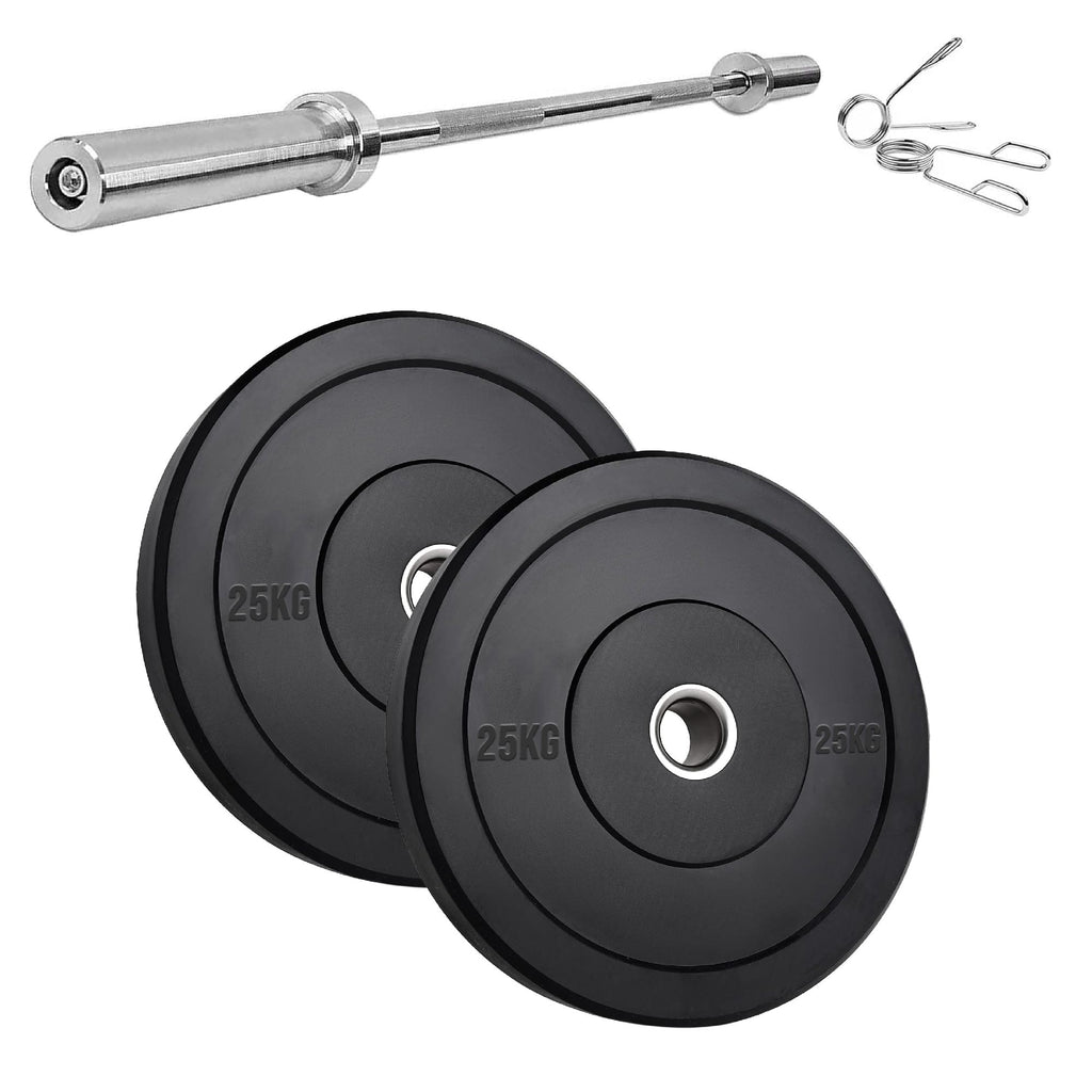 Olympic Bumper Plates with Stainless Steel Insert for Gym