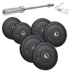 Olympic Bumper Plates with Stainless Steel Insert for Gym