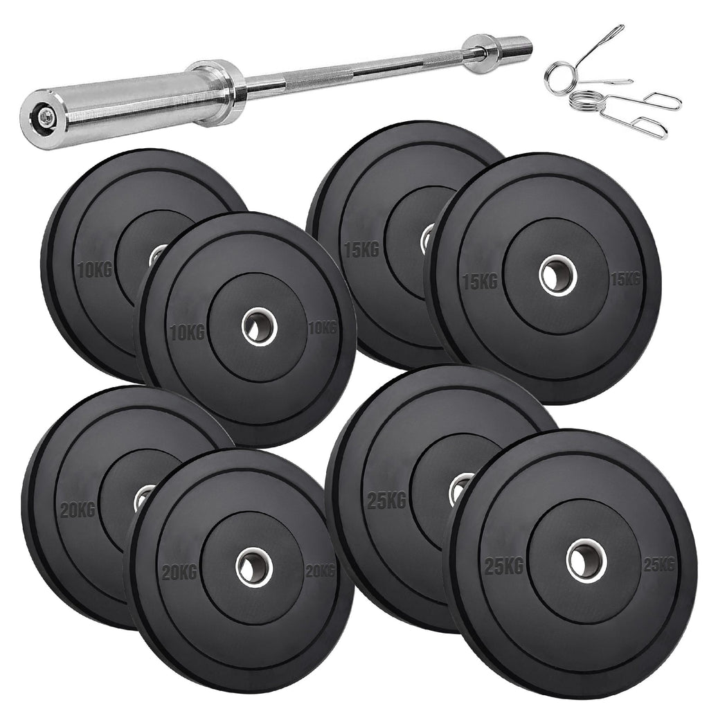 Olympic Bumper Plates with Stainless Steel Insert for Gym
