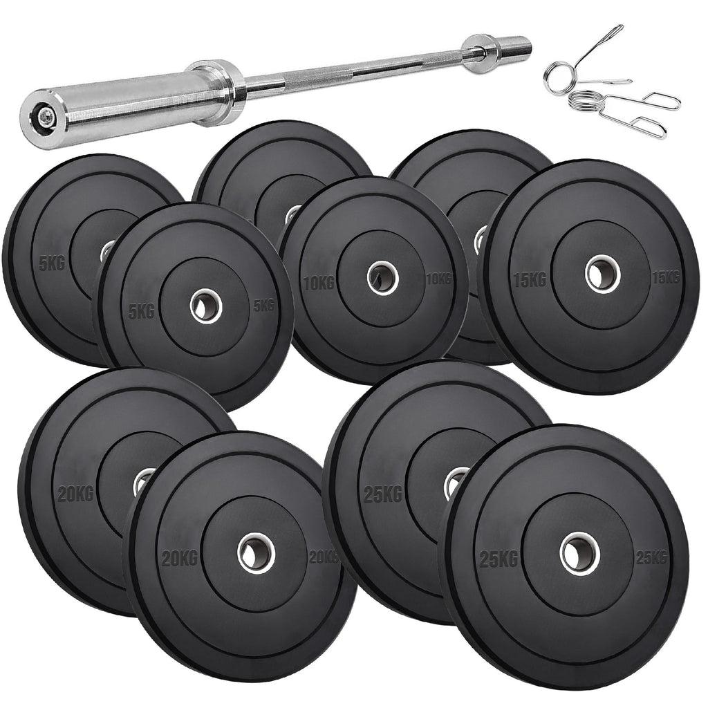 Olympic Bumper Plates with Stainless Steel Insert for Gym
