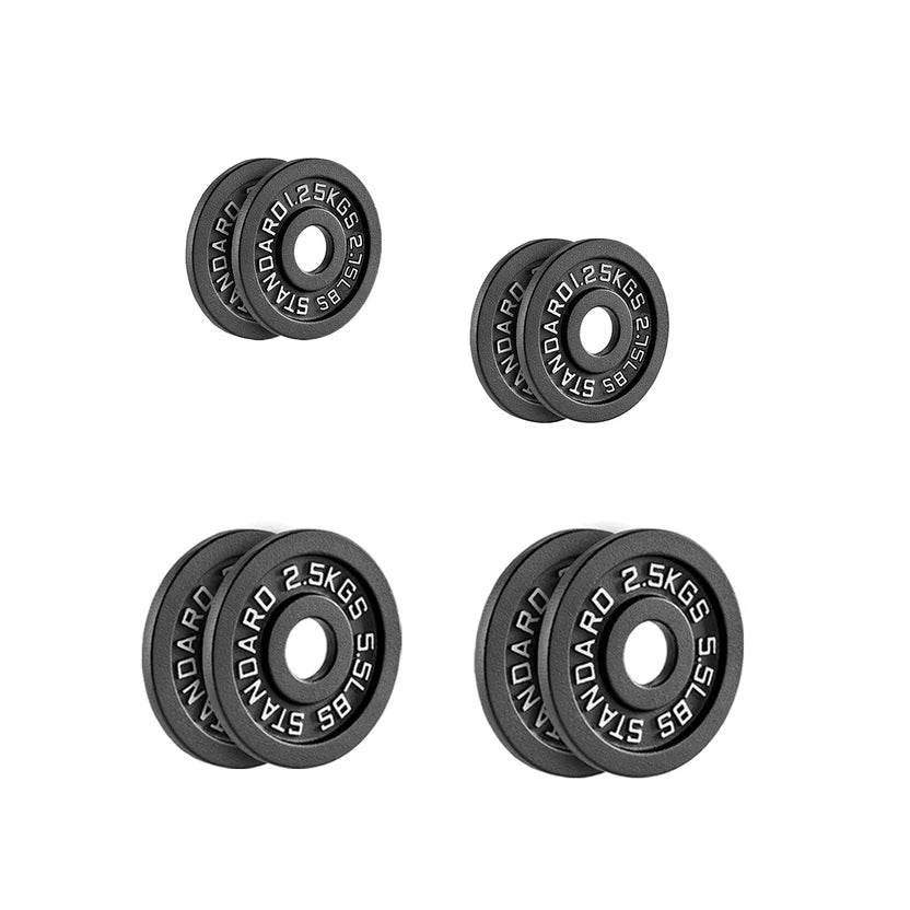 Set of black rubber wheels on a white background