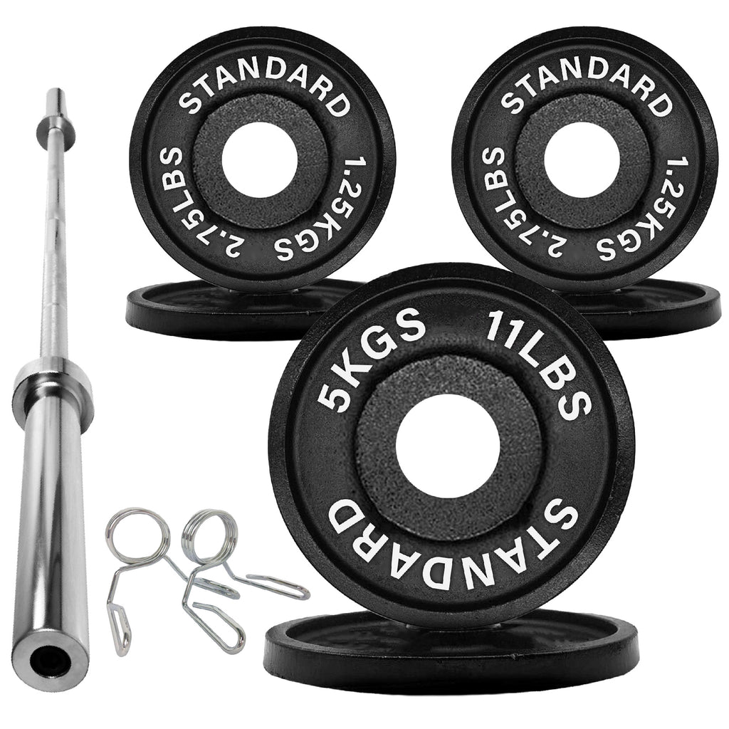 Olympic 2" Cast Iron Weight Plates for Strength Training