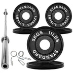 Olympic 2" Cast Iron Weight Plates for Strength Training