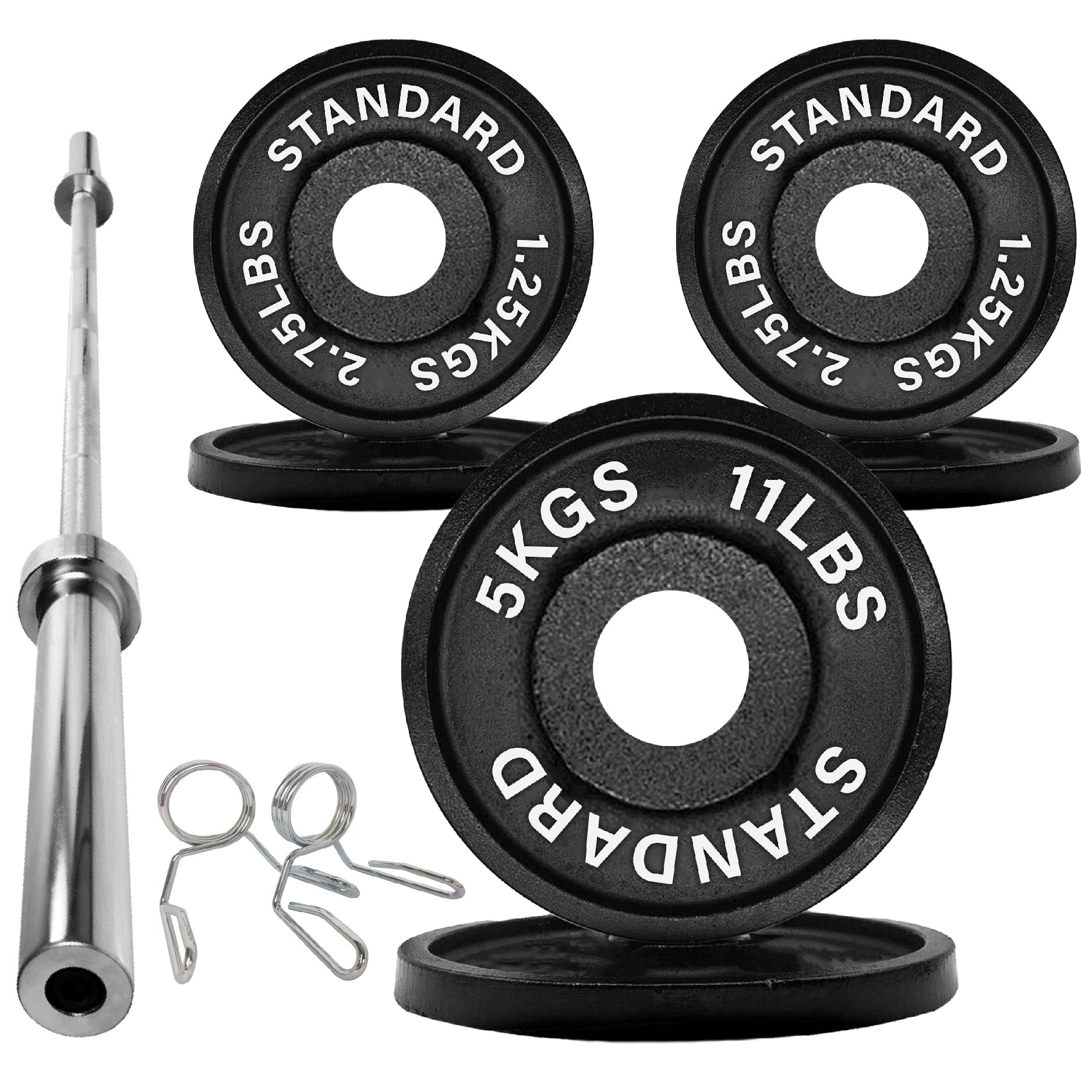 Olympic 2" Cast Iron Weight Plates for Strength Training