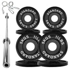 Olympic 2" Cast Iron Weight Plates for Strength Training