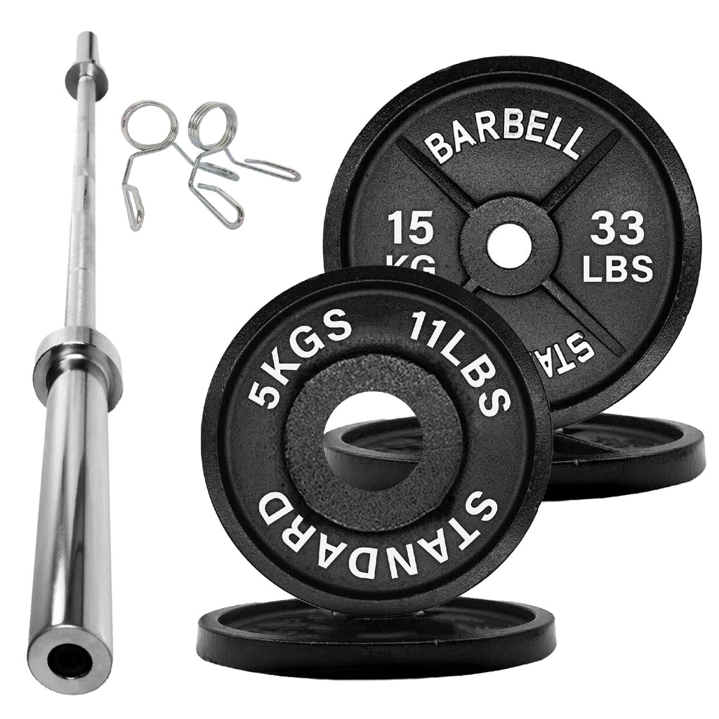 Olympic 2" Cast Iron Weight Plates for Strength Training