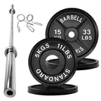 Olympic 2" Cast Iron Weight Plates for Strength Training
