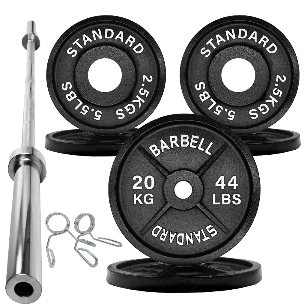 Olympic 2" Cast Iron Weight Plates for Strength Training