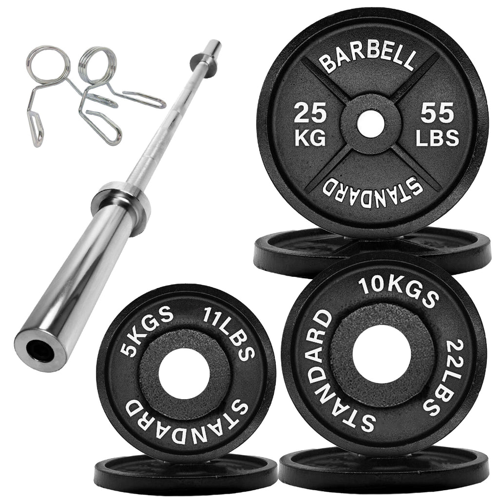 Olympic 2" Cast Iron Weight Plates for Strength Training